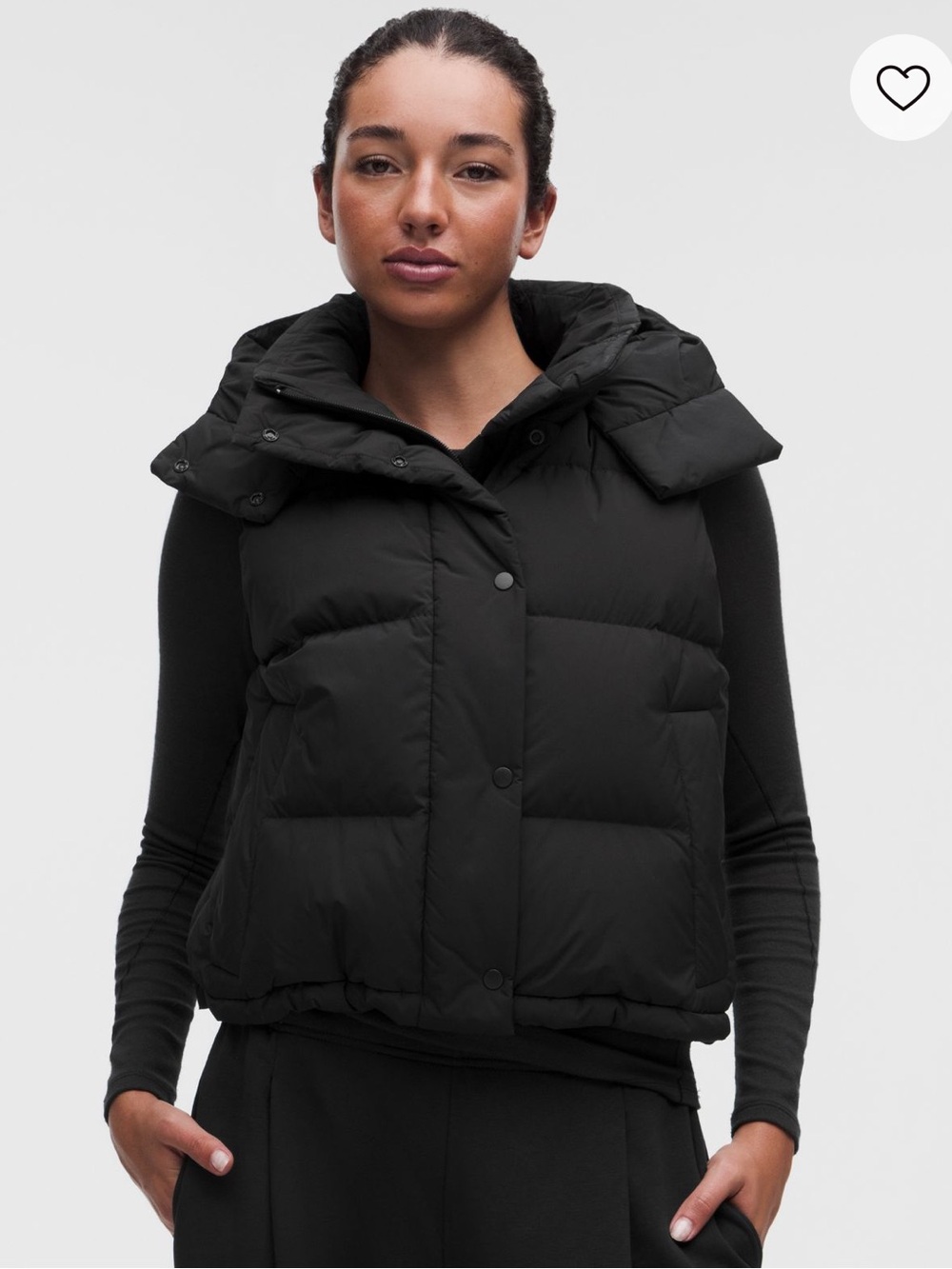Wunder Puff 600-Down-Fill Vest - Black womens XL worn once for a couple of hours